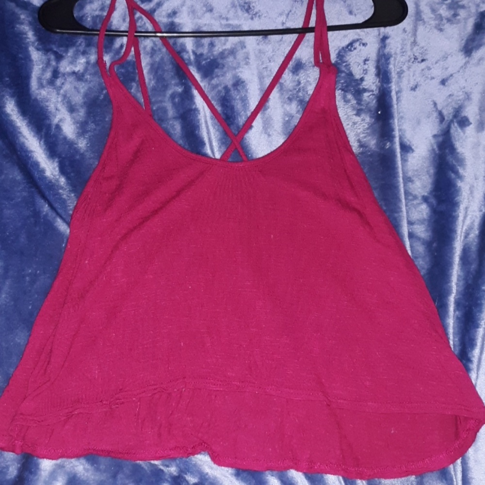 Burgandy crop top